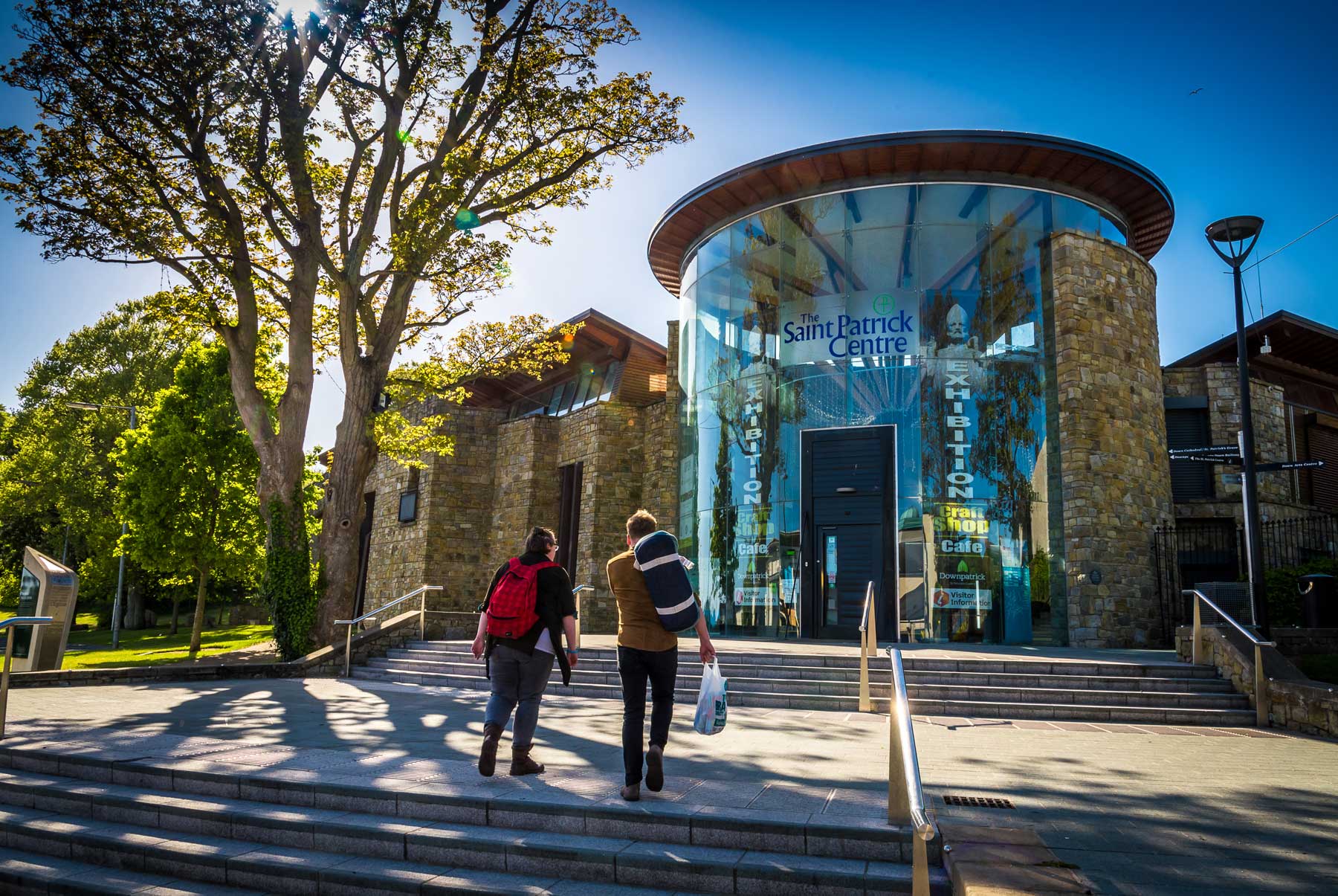 St Ptrick's Centre, Downpatrick, a good starting point for a tour of historic sites